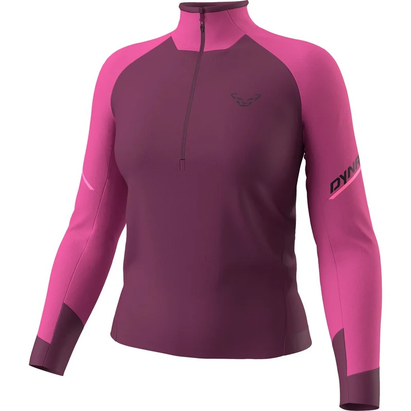 Dynafit Alpine L/S 1/2 Zip Tee Damen Langarmshirt magenta