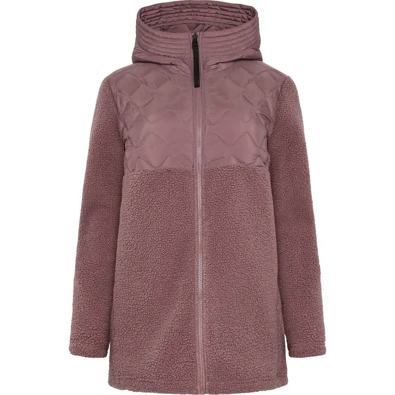 Didriksons Bibi 2 Damen Fullzip Jacke faded wine