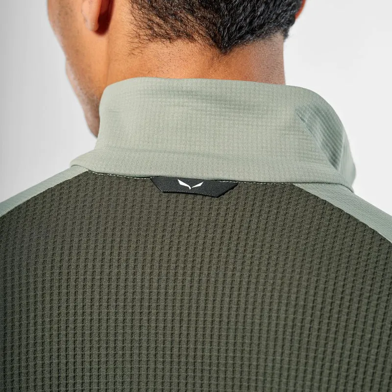 Salewa Puez Waffle Hyb PL Herren Fleecejacke dark olive