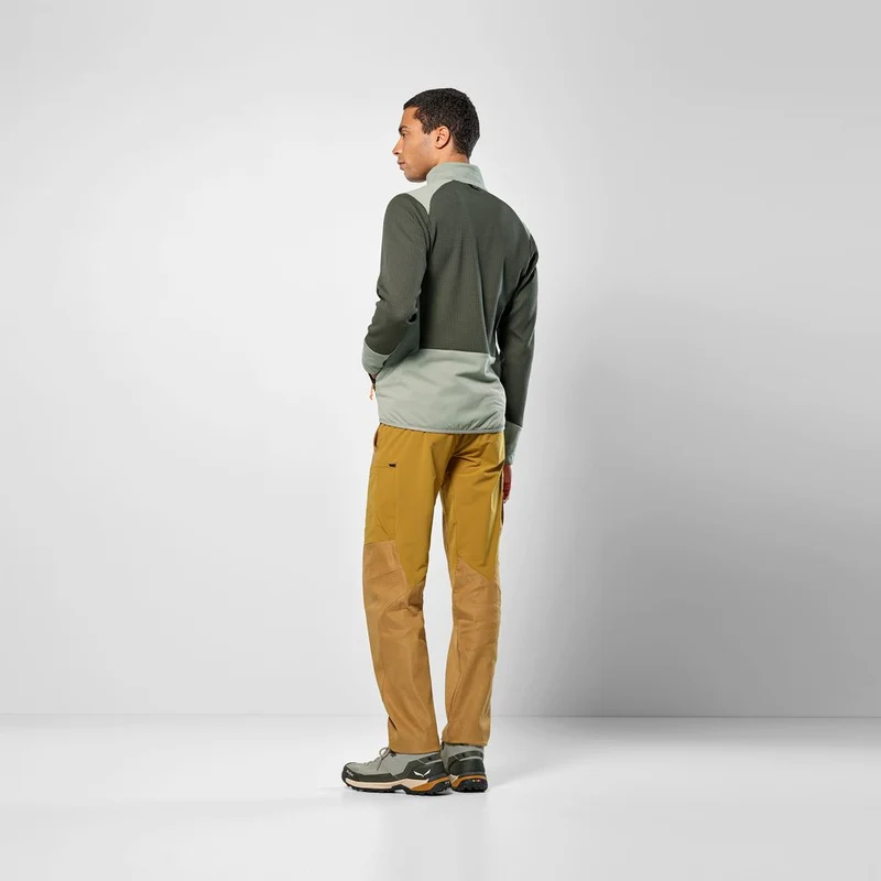 Salewa Puez Waffle Hyb PL Herren Fleecejacke dark olive