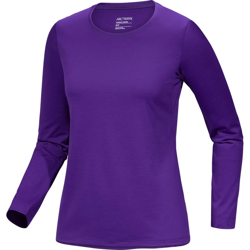 Arcteryx Taema Crew LS Damen Outdoorshirt azalea heather