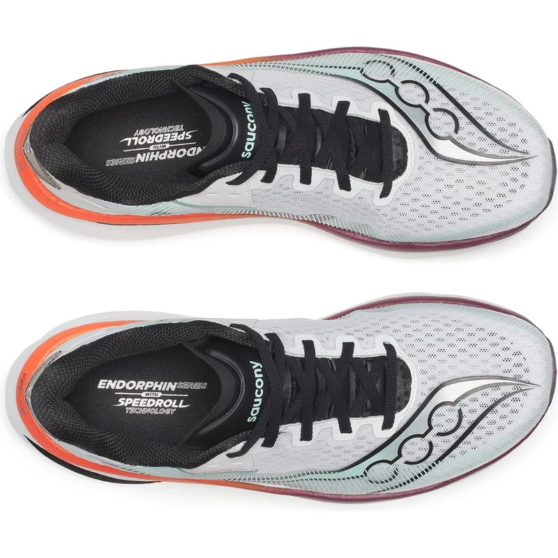 Saucony Endorphin Azura Herren Laufschuh white/crimson
