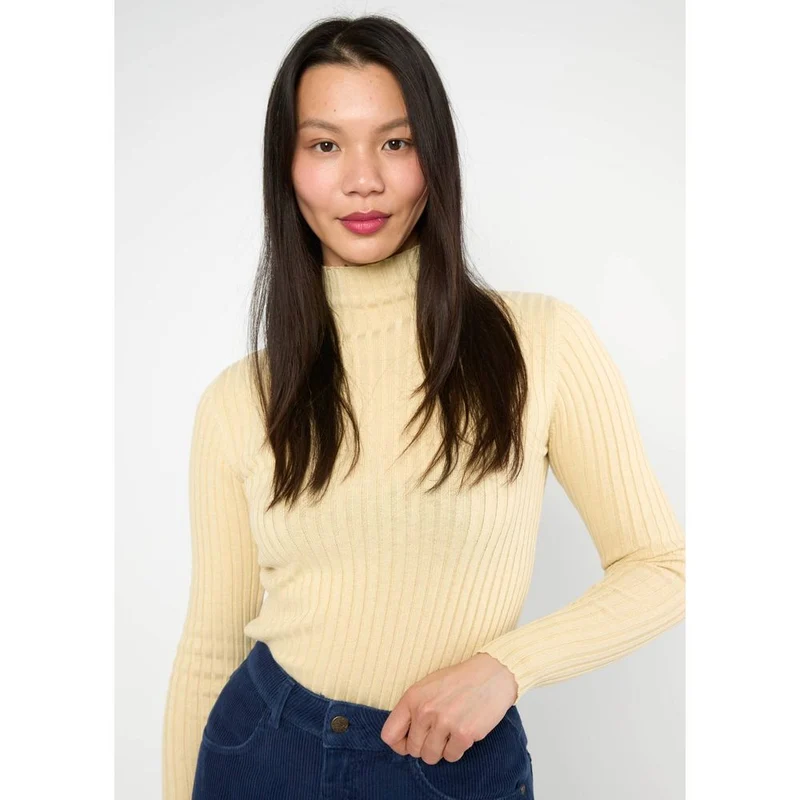 Blutsgeschwister Jazz & Chill Damen Pullover coffee creme knit rib