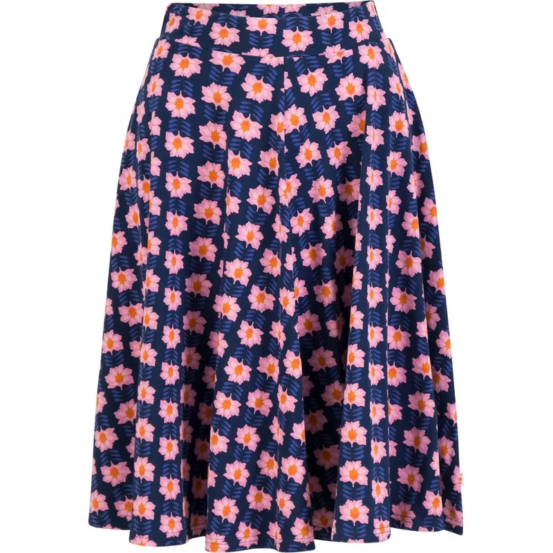 Blutsgeschwister Wooden Heart Circular Damen Rock daydream flower