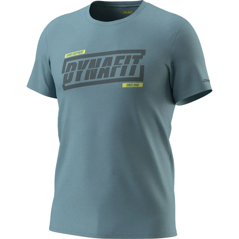 Dynafit Graphic CO M S/s Tee Herren T-Shirt smoke blue tabloid