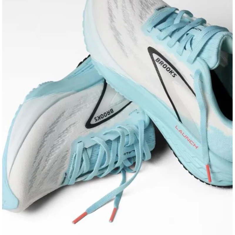 Brooks Launch 11 Women white atomizer pink clay