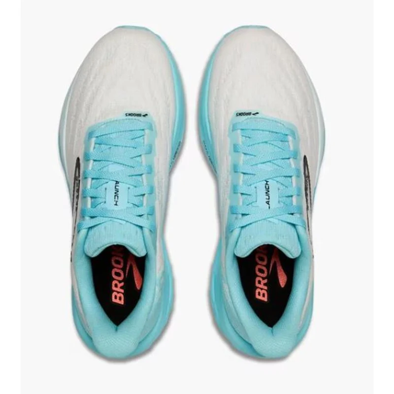Brooks Launch 11 Women white atomizer pink clay