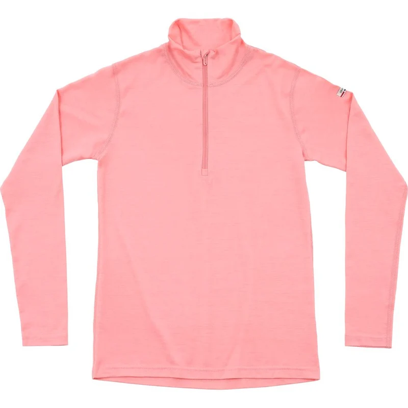 Devold Breeze Plus Merino 200 Zip Neck Damen Langarmshirt apricot