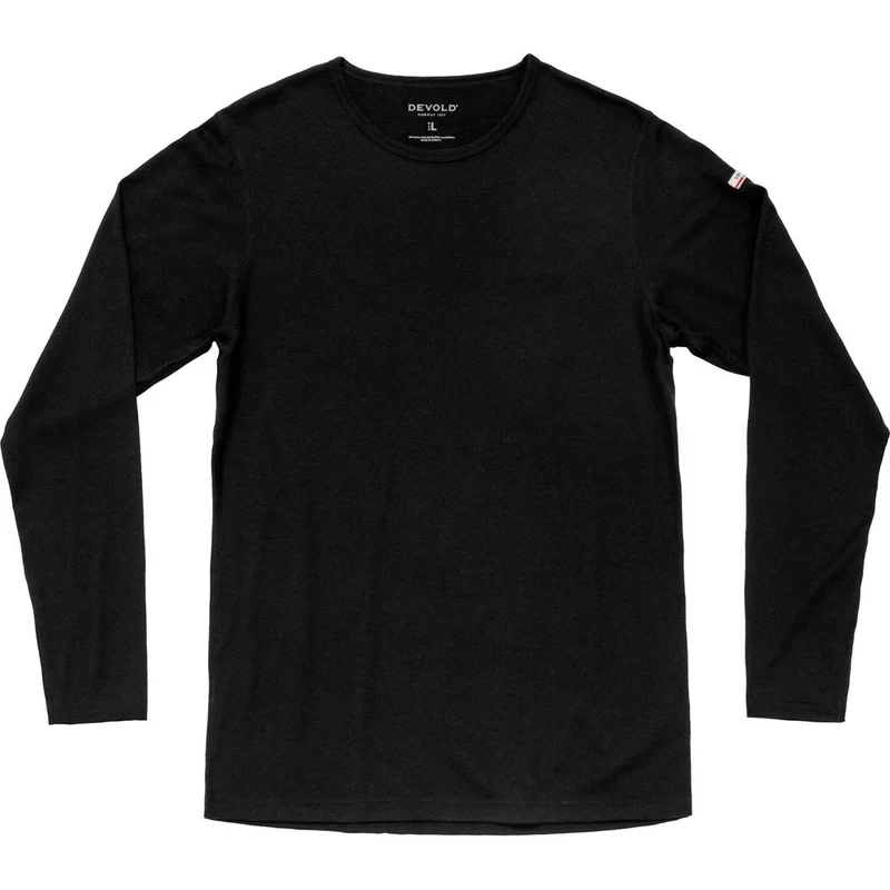 Devold Breeze Plus Merino 200 Herren Langarmshirt black