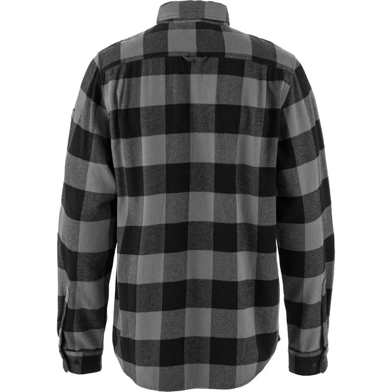 Fjällräven Övik Heavy Flannel Herren Hemd black grey