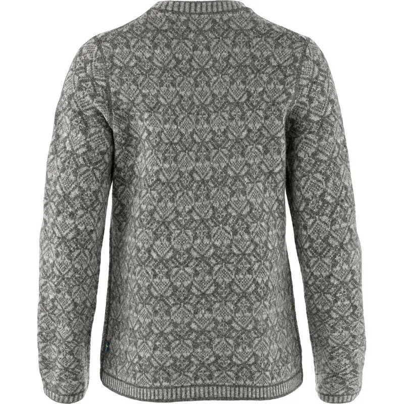 Fjällräven Snow Round Neck Damen Pullover grey