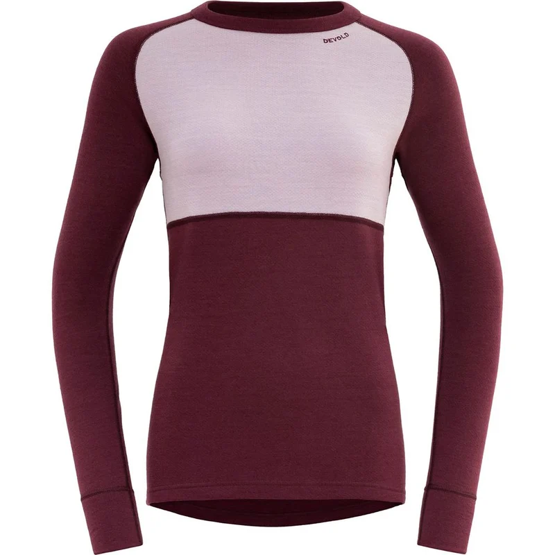 Devold Expedition Merino Silk Shirt Damen Merinoshirt port/orchid
