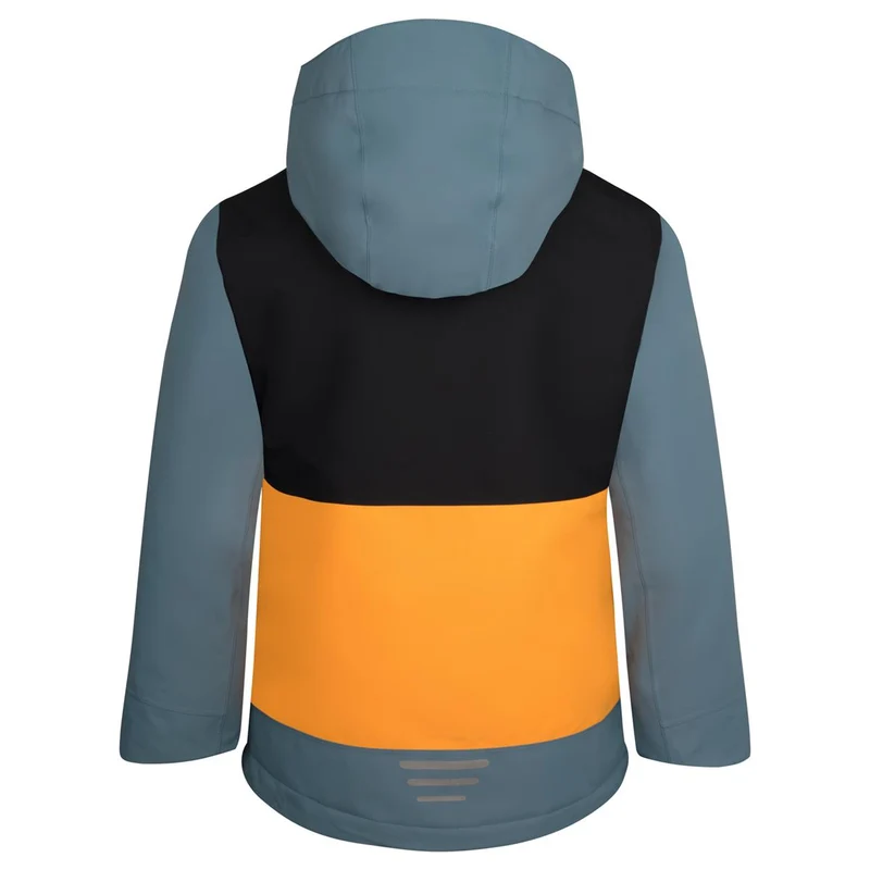 Trollkids Rauland Jacket black/steel blue/mango