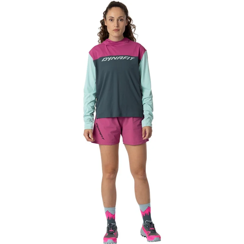 Dynafit Traverse Sun Damen Hoody cinder-magenta
