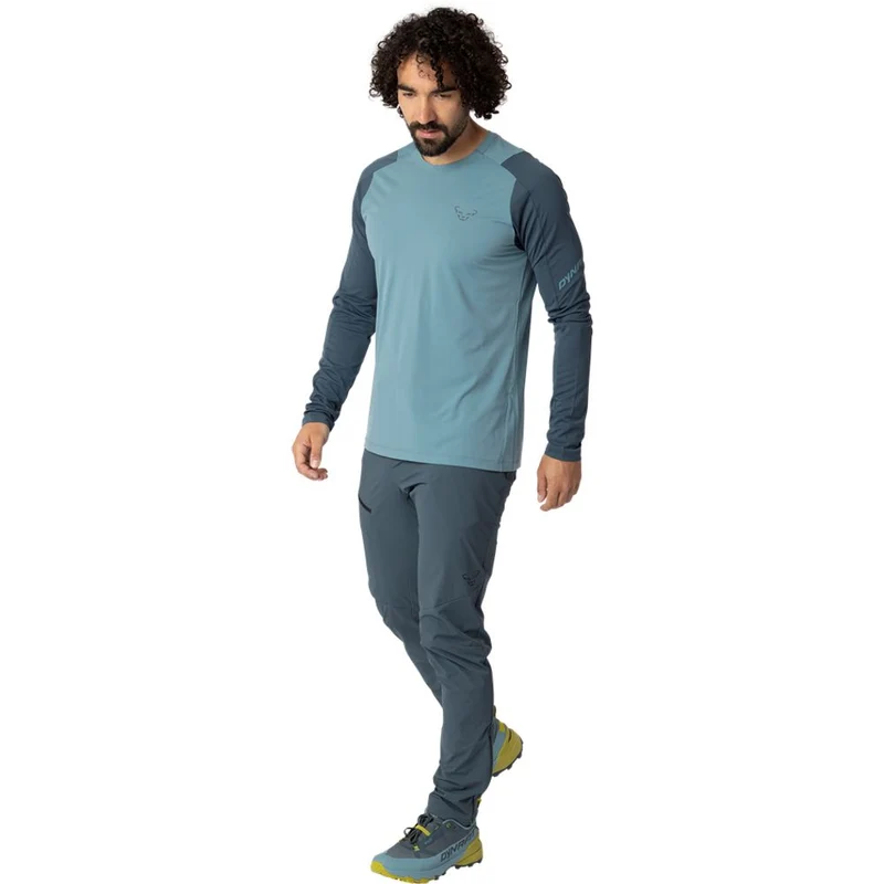Dynafit Transalper L/S Herren Langarmshirt smoke-blue
