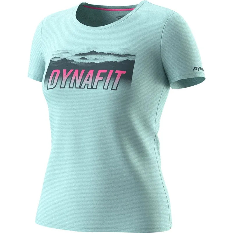 Dynafit Transalper Graphic S/S Damen Funktionsshirt cloud-blue
