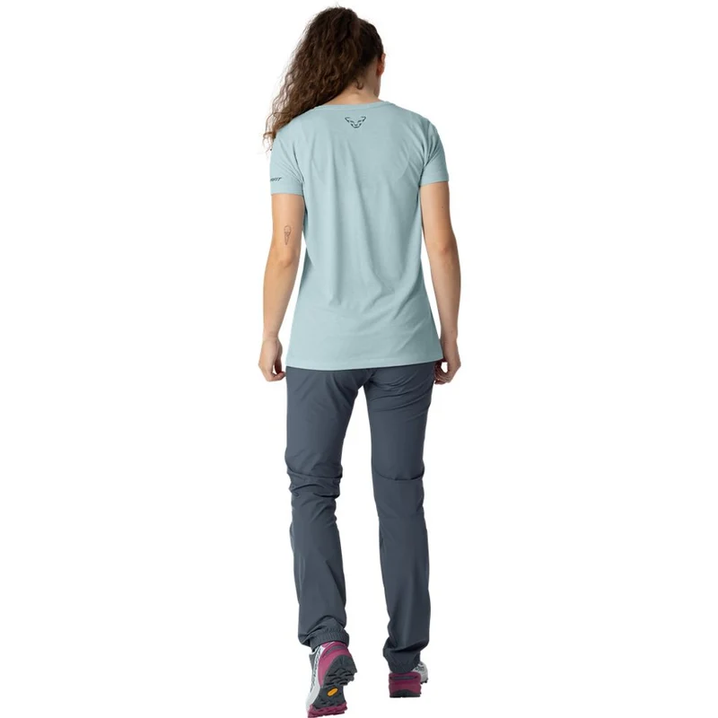 Dynafit Transalper Graphic S/S Damen Funktionsshirt cloud-blue