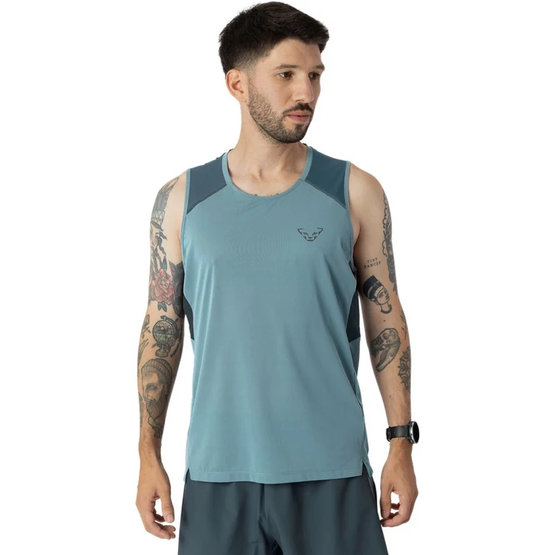 Dynafit Sky Tank Herren Laufshirt smoke-blue