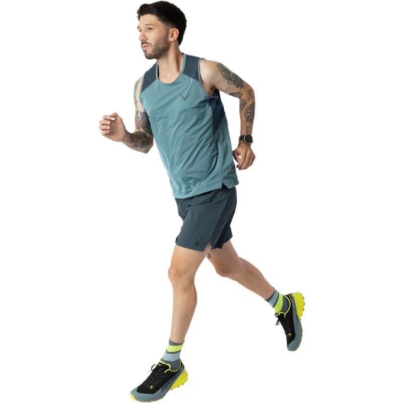 Dynafit Sky Tank Herren Laufshirt smoke-blue