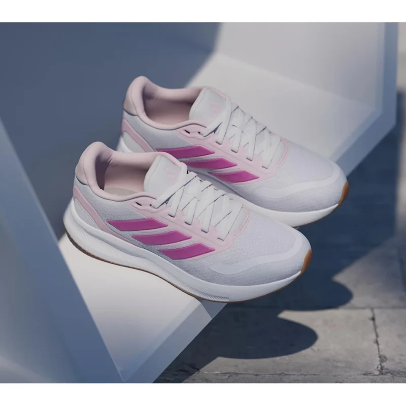 Adidas Runfalcon 5 Schuh Kids cloud white / clear pink / gum