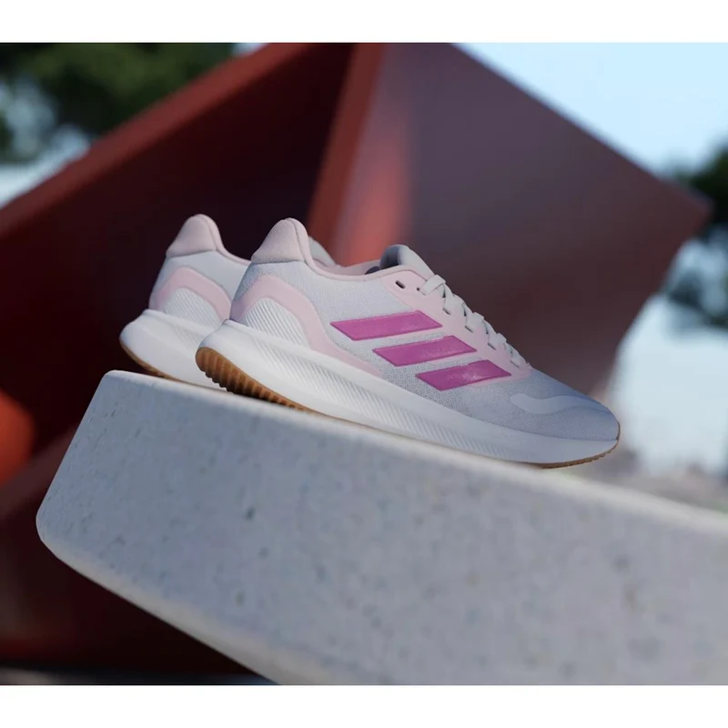 Adidas Runfalcon 5 Schuh Kids cloud white / clear pink / gum