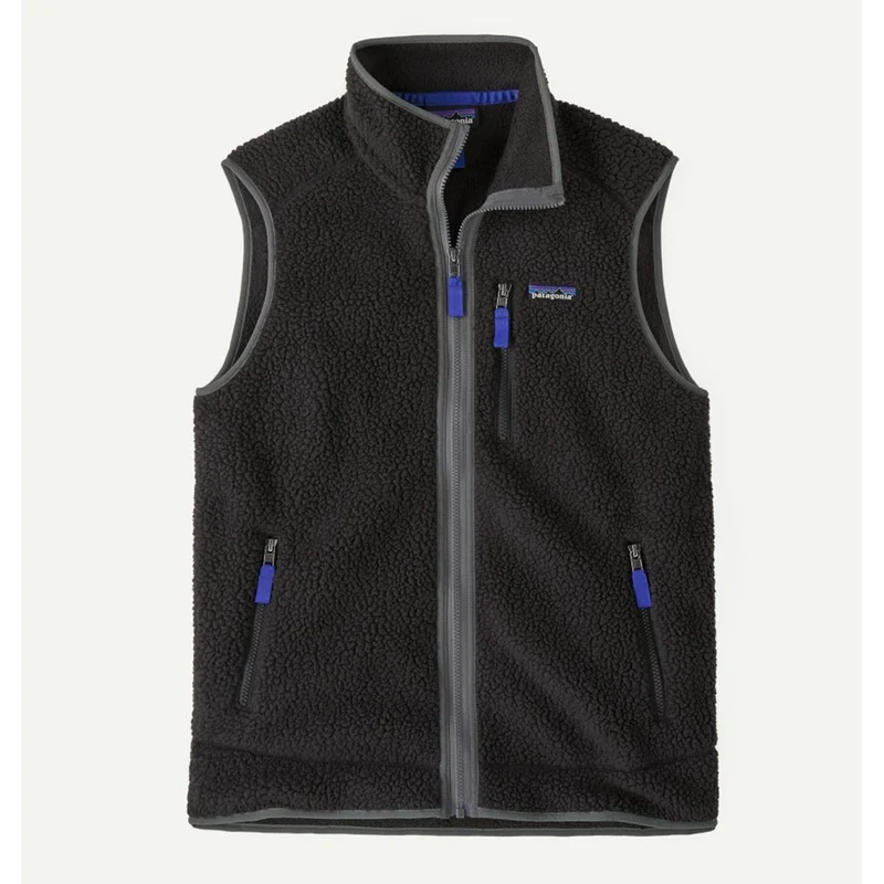 Patagonia M Retro Pile Vest black forge grey Herren Weste