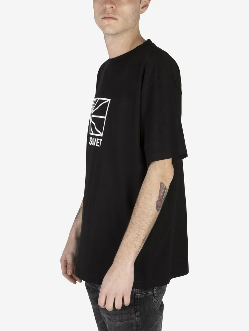 T-shirt logo in cotone
