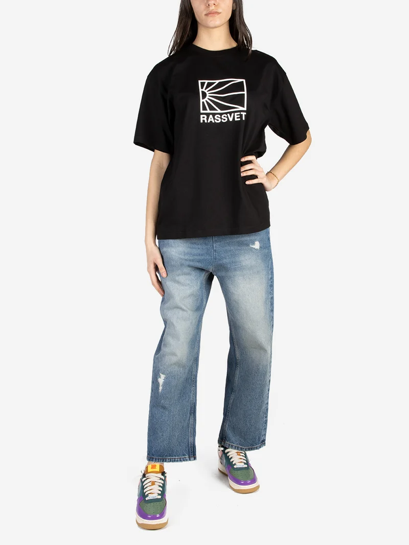 T-shirt logo in cotone