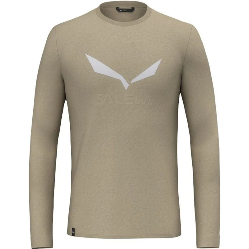 Salewa Solidlogo Dry M L/s Tee Herren Langarmshirt quicksand