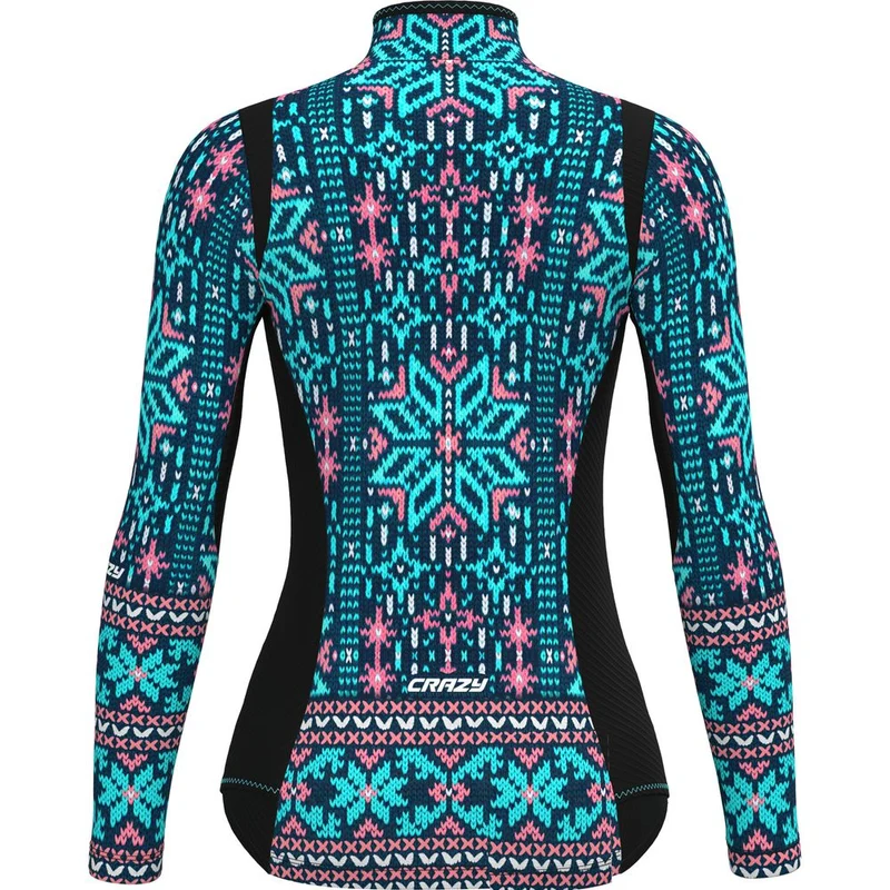 Crazy Idea Pull Wonder Magic Damen Midlayer snowflake