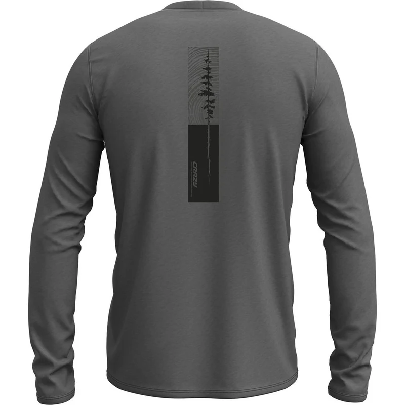 Crazy Idea Long Sleeved Gulliver Herren Langarmshirt stone