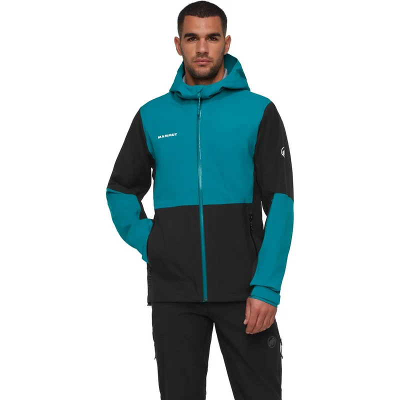 Mammut Linard Guide HS Hooded Jacket Herren Hardshelljacke black deep teal