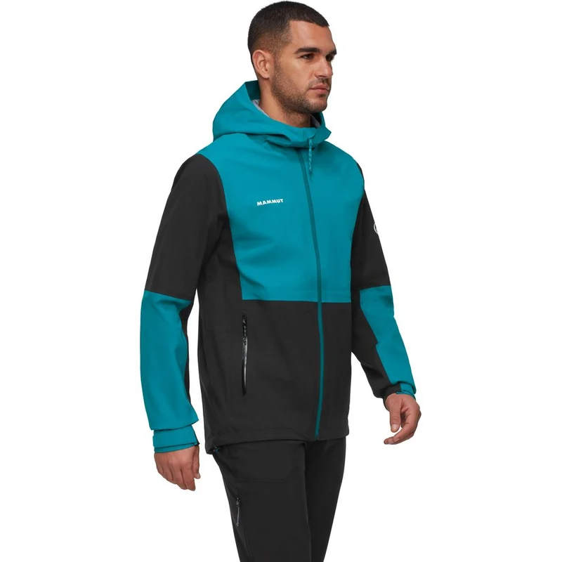 Mammut Linard Guide HS Hooded Jacket Herren Hardshelljacke black deep teal