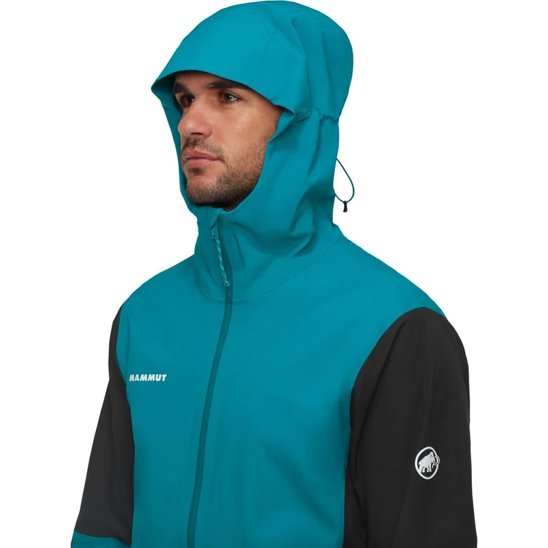 Mammut Linard Guide HS Hooded Jacket Herren Hardshelljacke black deep teal