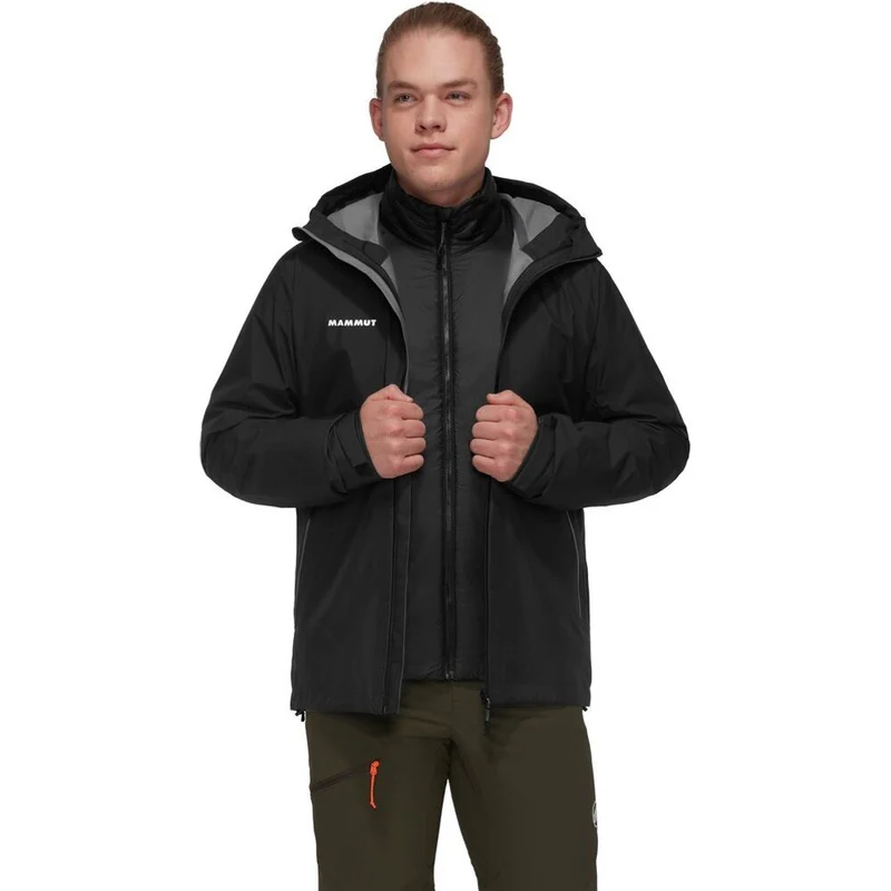 Mammut Alto Light 3 IN 1 HS Hooded Herren Isolationsjacke black black