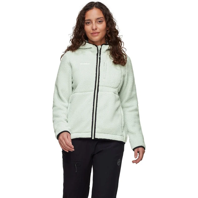 Mammut Falera Pro ML Hooded Damen Fleecejacke silver sage