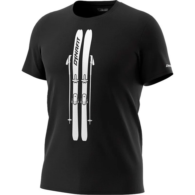 Dynafit Graphic CO Herren T-Shirt blackout skis