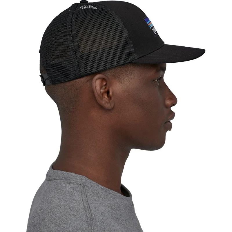 Patagonia P-6 Logo Trucker Cap black