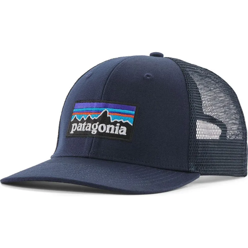Patagonia P-6 Logo Trucker Cap new navy
