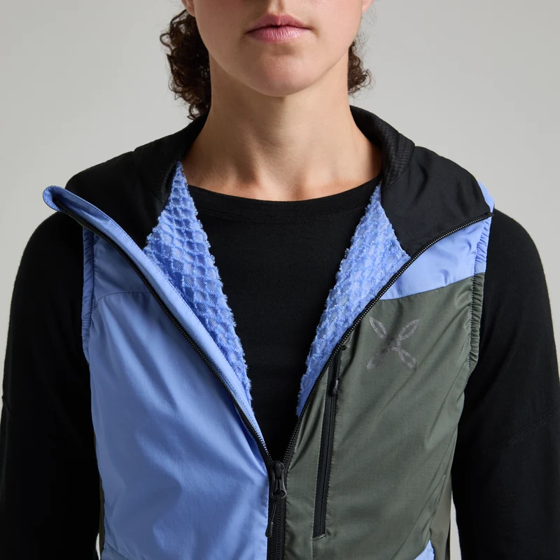 TRACCIA OCTA HOODED VEST WOMAN
