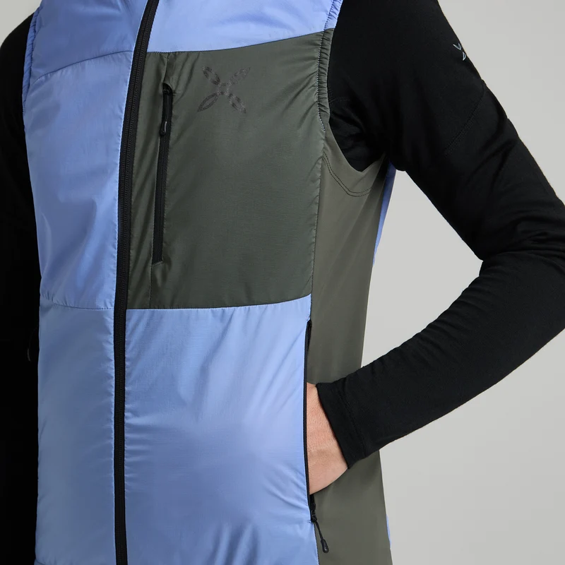 TRACCIA OCTA HOODED VEST WOMAN