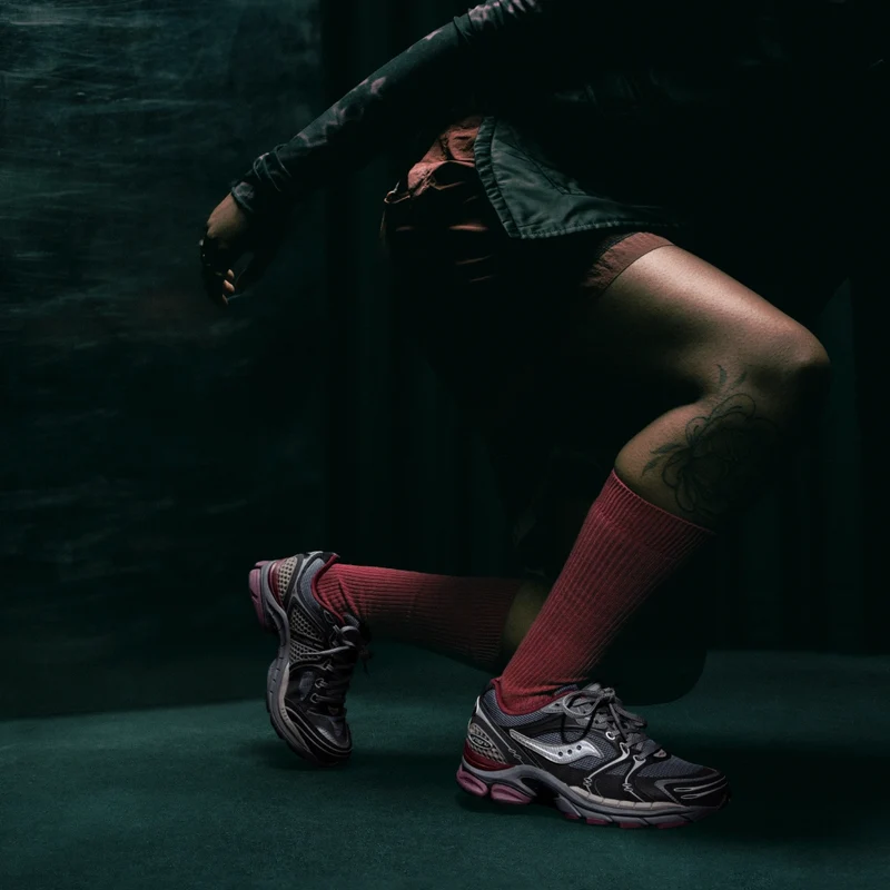 Saucony Progrid Dark Grey / Plum