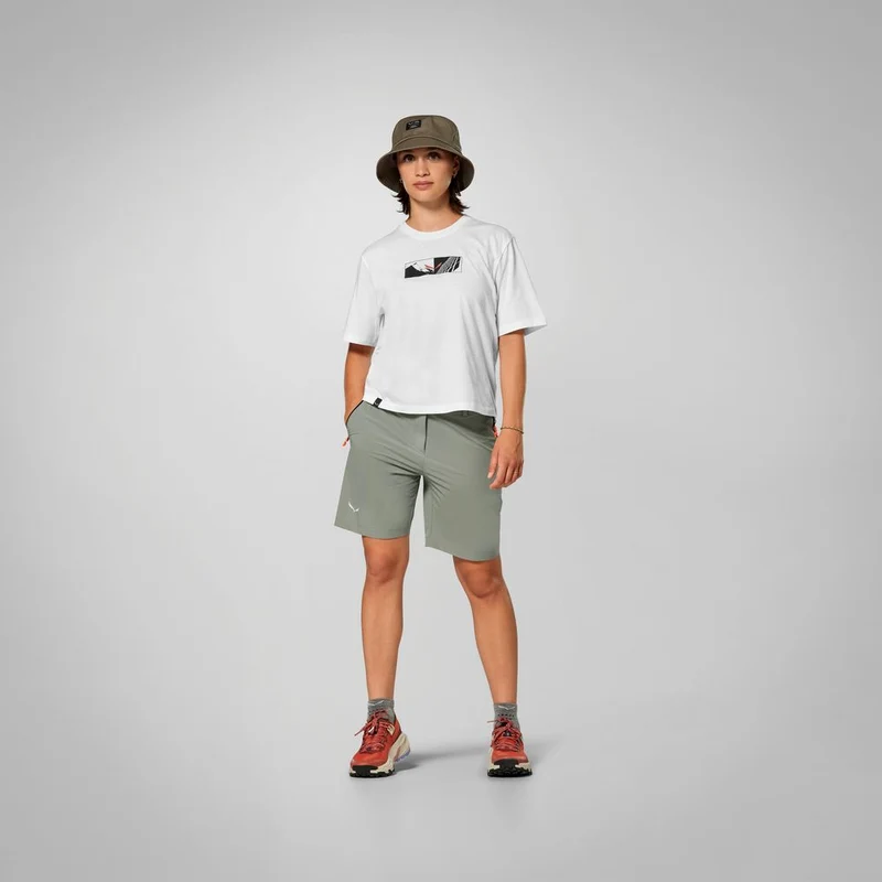 Salewa Puez Talvena DST Damen Trekking-Short faded-green