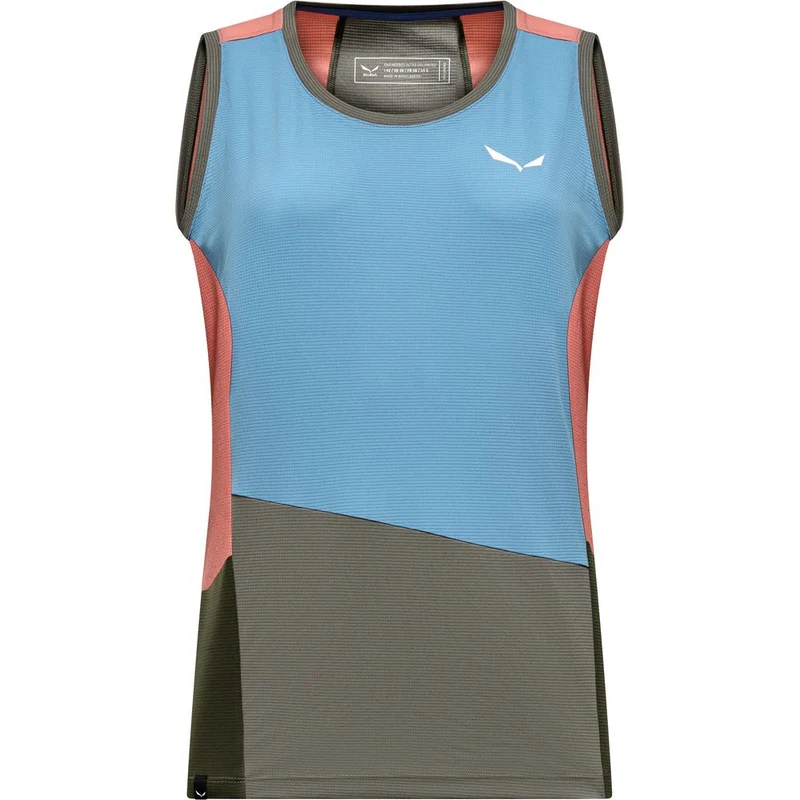 Salewa Puez Sporty Dry Damen Tank-Shirt morning-blue-multi