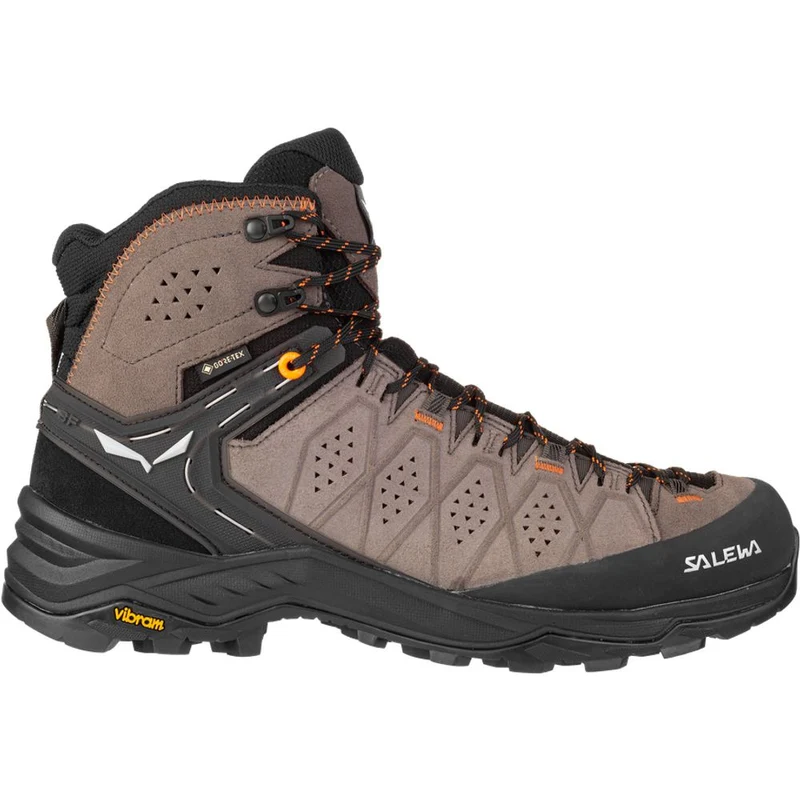Salewa MS Alp Trainer 2 Mid GTX Herren Wanderschuh wallnut-fluo-orange