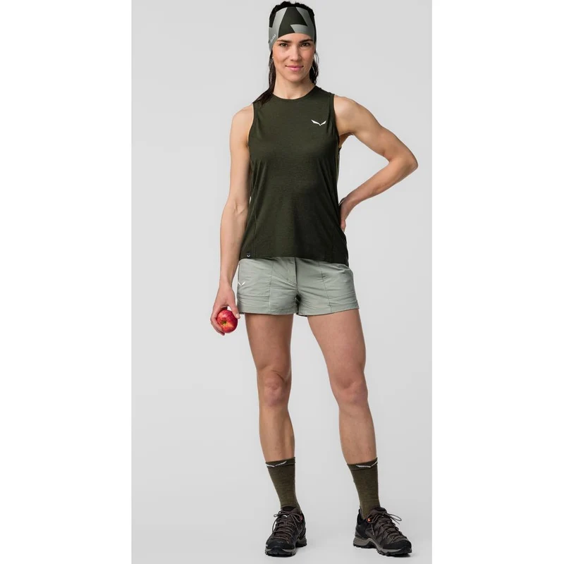 Salewa Puez Dry Damen Tank-Shirt dark-olive
