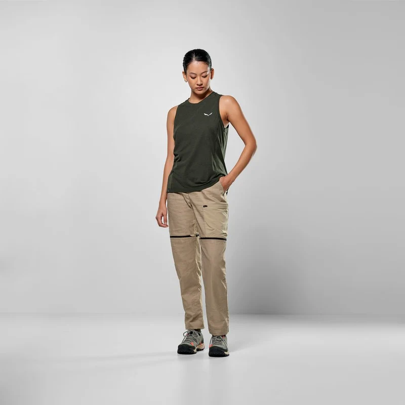 Salewa Puez Dry Damen Tank-Shirt dark-olive