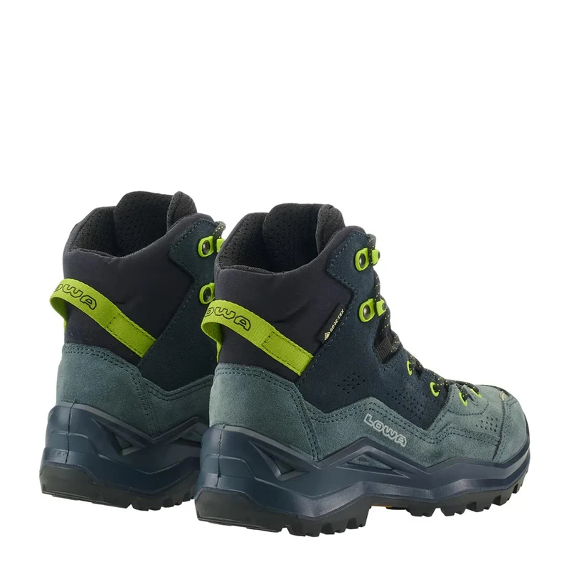 Lowa Kinder Outdoorschuhe Wandax GTX MID Junior Dunkelpetrol/ Limone