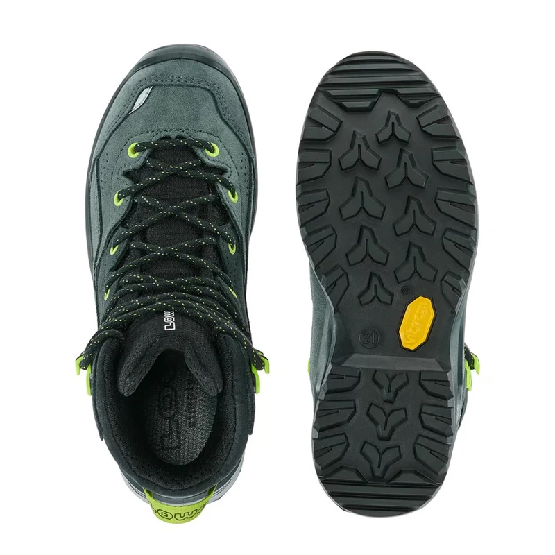 Lowa Kinder Outdoorschuhe Wandax GTX MID Junior Dunkelpetrol/ Limone