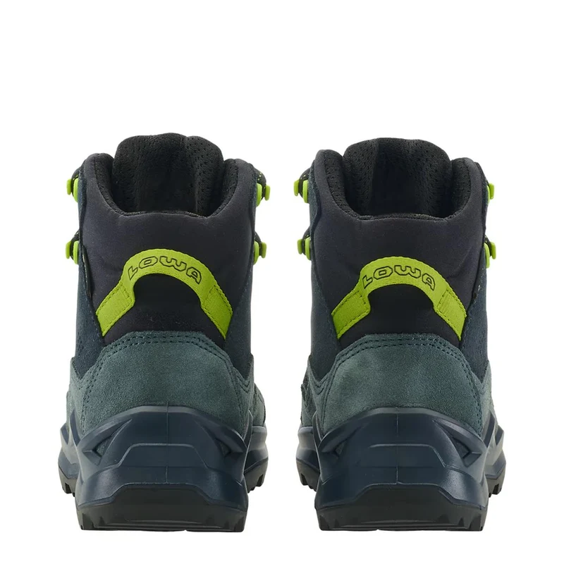 Lowa Kinder Outdoorschuhe Wandax GTX MID Junior Dunkelpetrol/ Limone